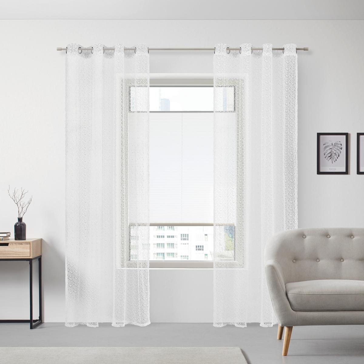 ZÁVES S OČKAMI ASTRID - biela, Modern (140/245cm) - Modern Living