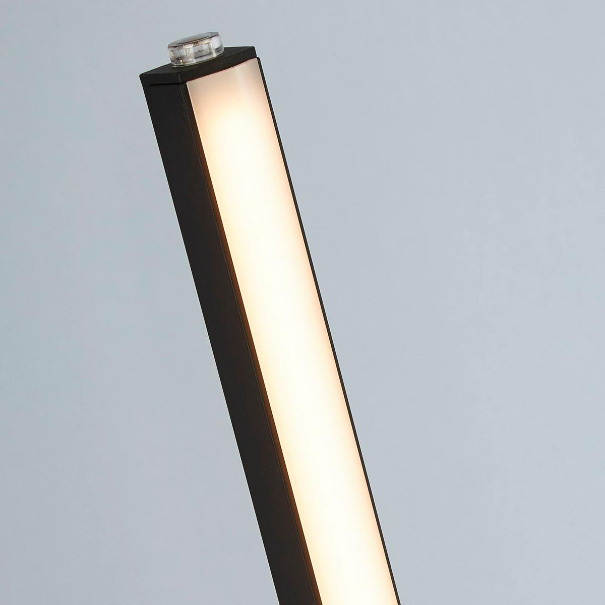 LED-Stehleuchte Eu96383-1bk - Schwarz/Weiß, Basics, Kunststoff/Metall (20/150/24cm)