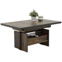 Chouchtisch Noah Braun L: 150 Cm Höhenverstellbar, Ausziehb. - Anthrazit/Dunkelbraun, MODERN, Holzwerkstoff (150/70/76cm) - MID.YOU