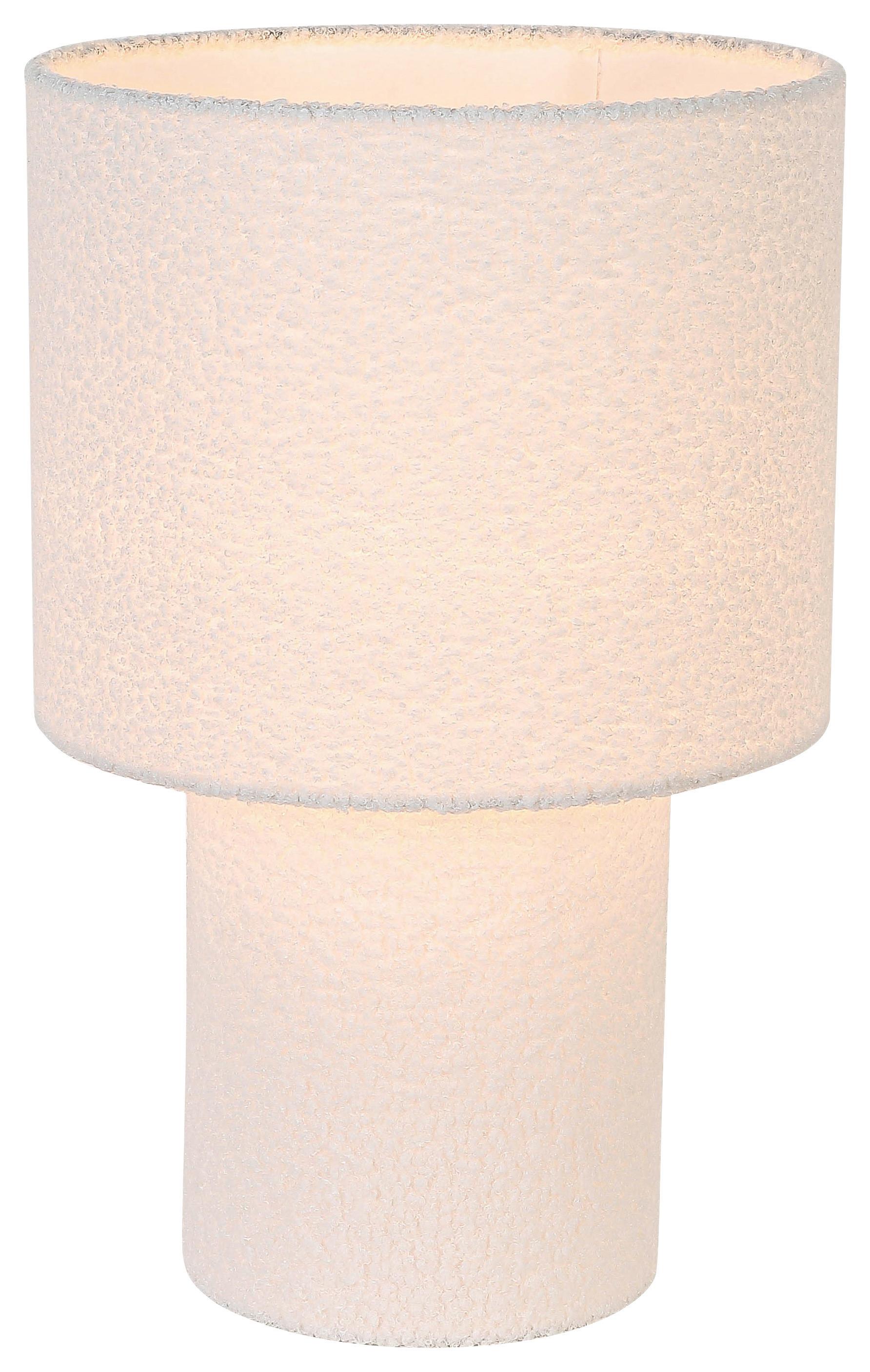 Tischleuchte Ston Grau/Schwarz max. 40 Watt - bílá/přírodní barvy, Moderní, kov/textil (28/44cm) - Mömax