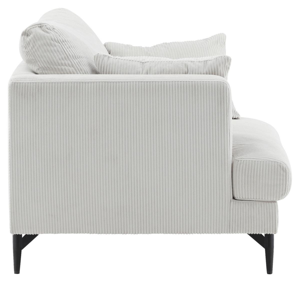 Sessel Sofia - Beige, Design, Textil/Metall (104/82/92cm) - Livetastic