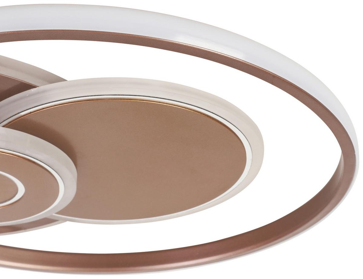 Stropní LED svítidlo Marlin - cappuccino, Moderní, kov/plast (50/42/5,5cm) - Premium Living