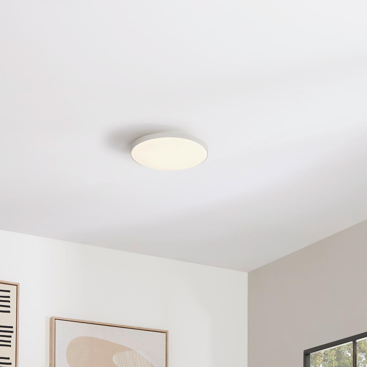 LED-Deckenleuchte Sanela - Weiß, Basics, Kunststoff (27/5,6cm) - Luca Bessoni