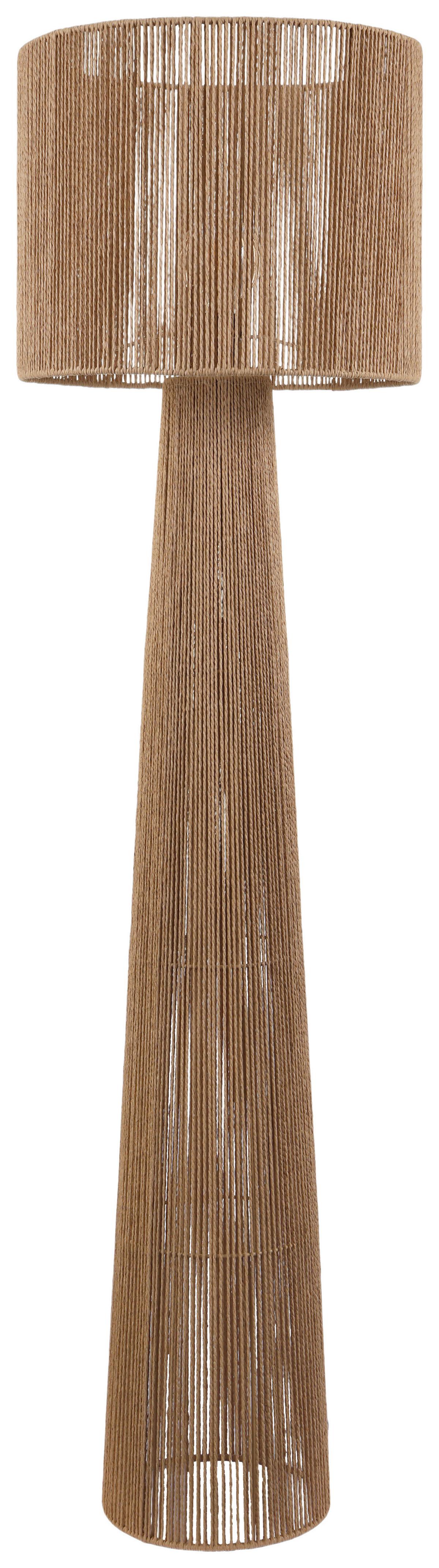 Stehleuchte Zitr - Braun, MODERN, Papier/Metall (35/140cm)