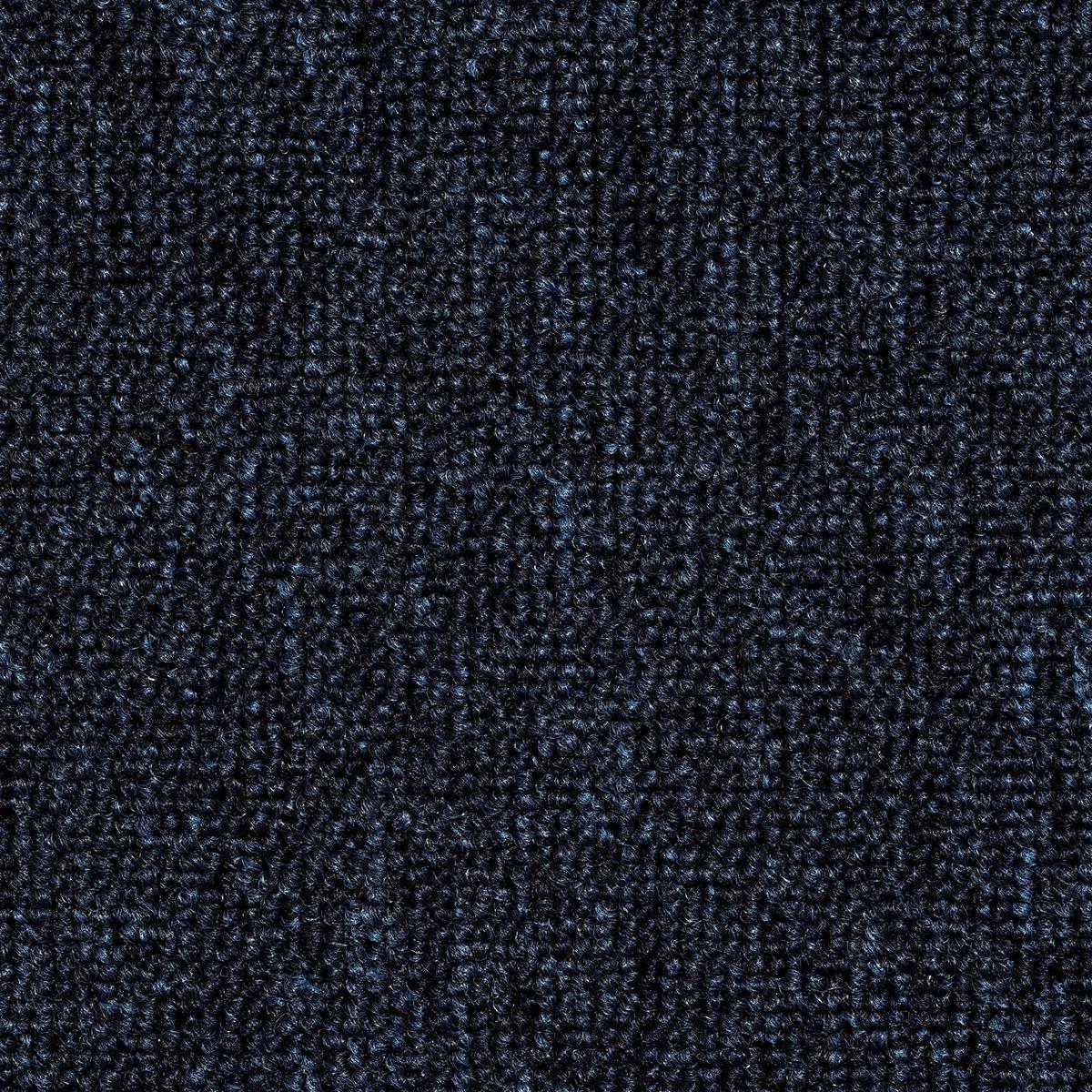 Teppichfliese Dunkelblau Sparkle 50x50cm Florhöhe 3,5mm - Dunkelblau, Basics, Textil (50/50cm)