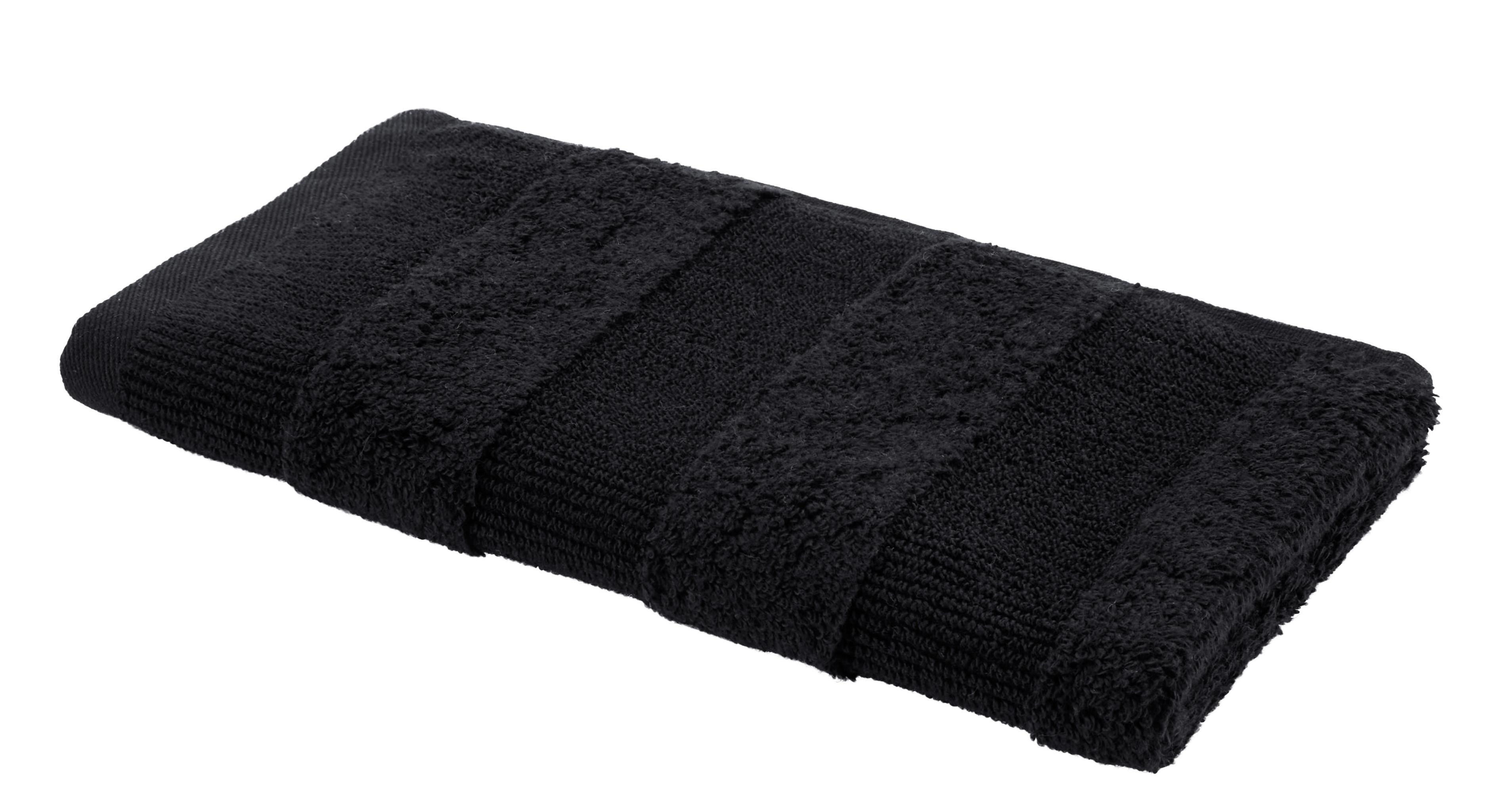RUČNÍK PRO HOSTY Chris, 30/50cm, černá - černá, textil (30/50cm) - Premium Living