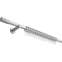 Sada tyčí na závesy Rillcube, 120-210cm - farba ušľachtilej ocele, kov (120-210cm) - Premium Living