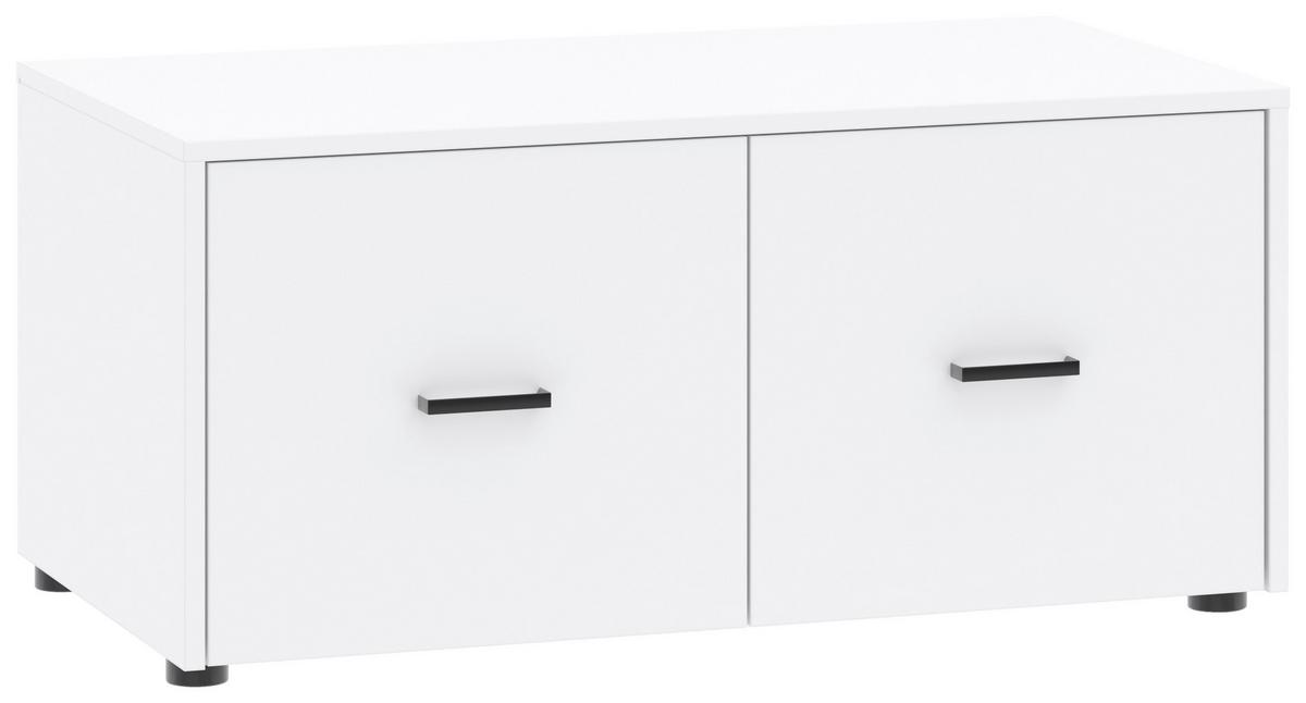 Aufsatzschrank Kivo Weiß, B: 90 Cm - Weiß, Basics, Holzwerkstoff (90/39,8/52,1cm)