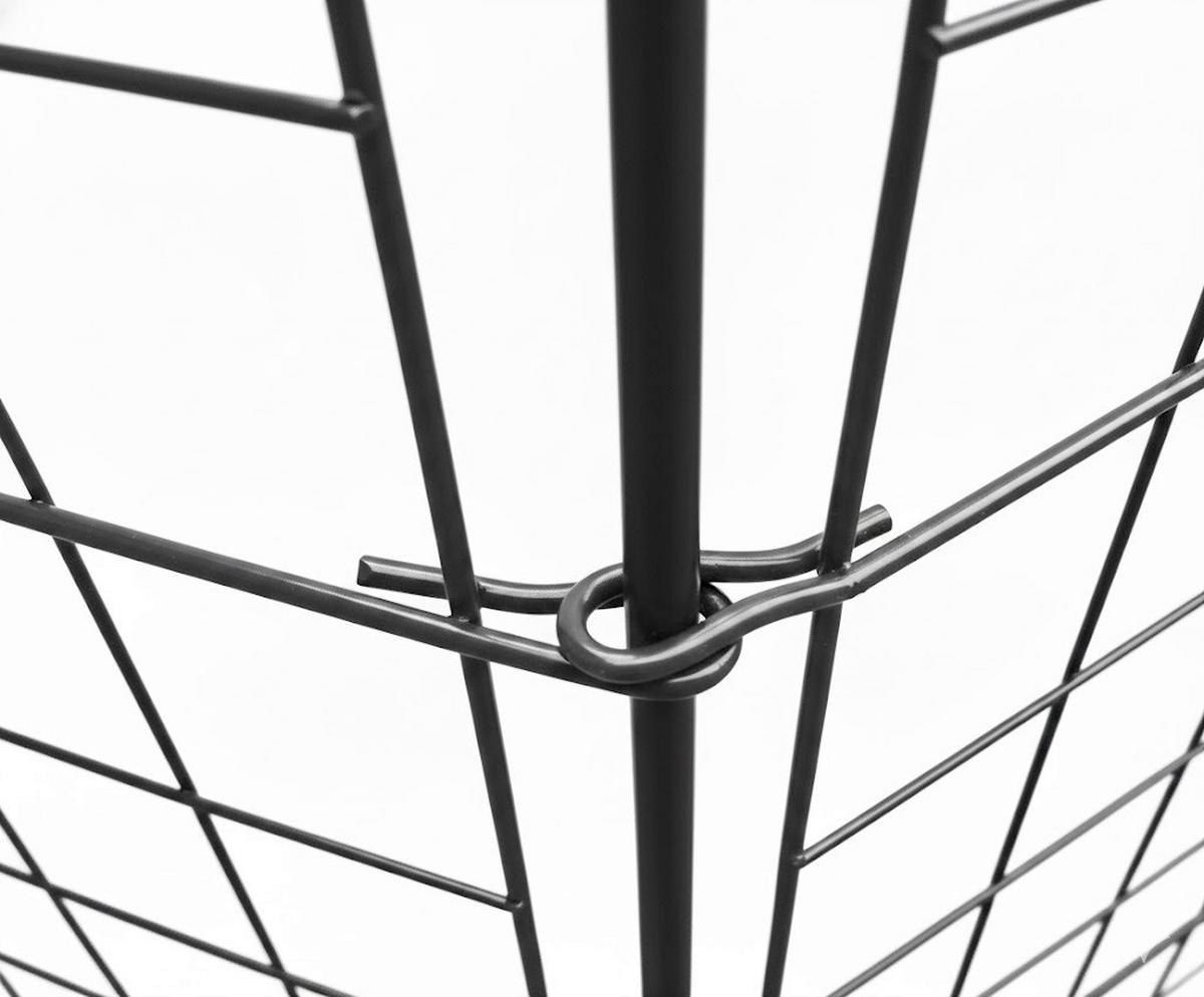 DEKOZAUN UNTERBOGEN 11-TEILIG - Anthrazit, Basics, Metall (390/53/1cm)