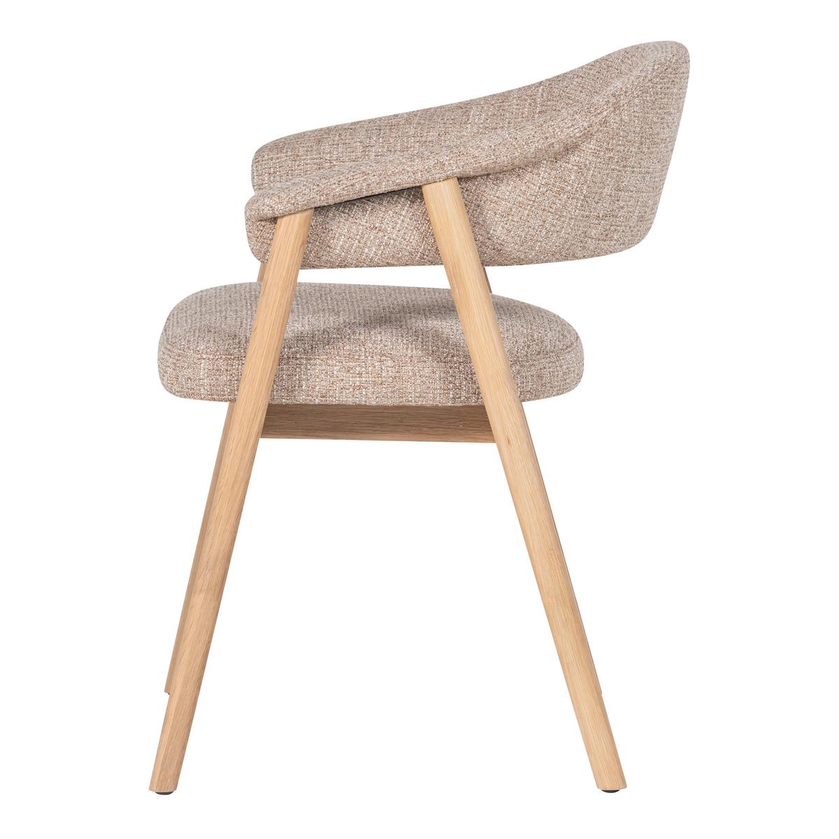 ARMLEHNSTUHL-SET Tunar Naturfarben 2-teilig - Naturfarben, MODERN, Holz/Textil (60/77/60cm) - Livetastic