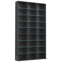 Regal Zilas Anthrazit Dekor B: 102cm - Anthrazit, Design, Glas/Holzwerkstoff (102/181/23cm) - MID.YOU