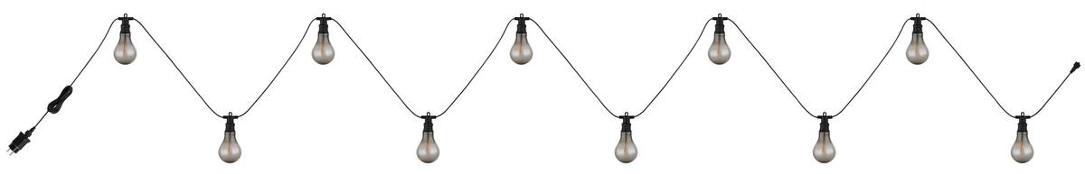 Lichterkette 3415 - Schwarz, Basics, Kunststoff (750/8/12cm) - Globo