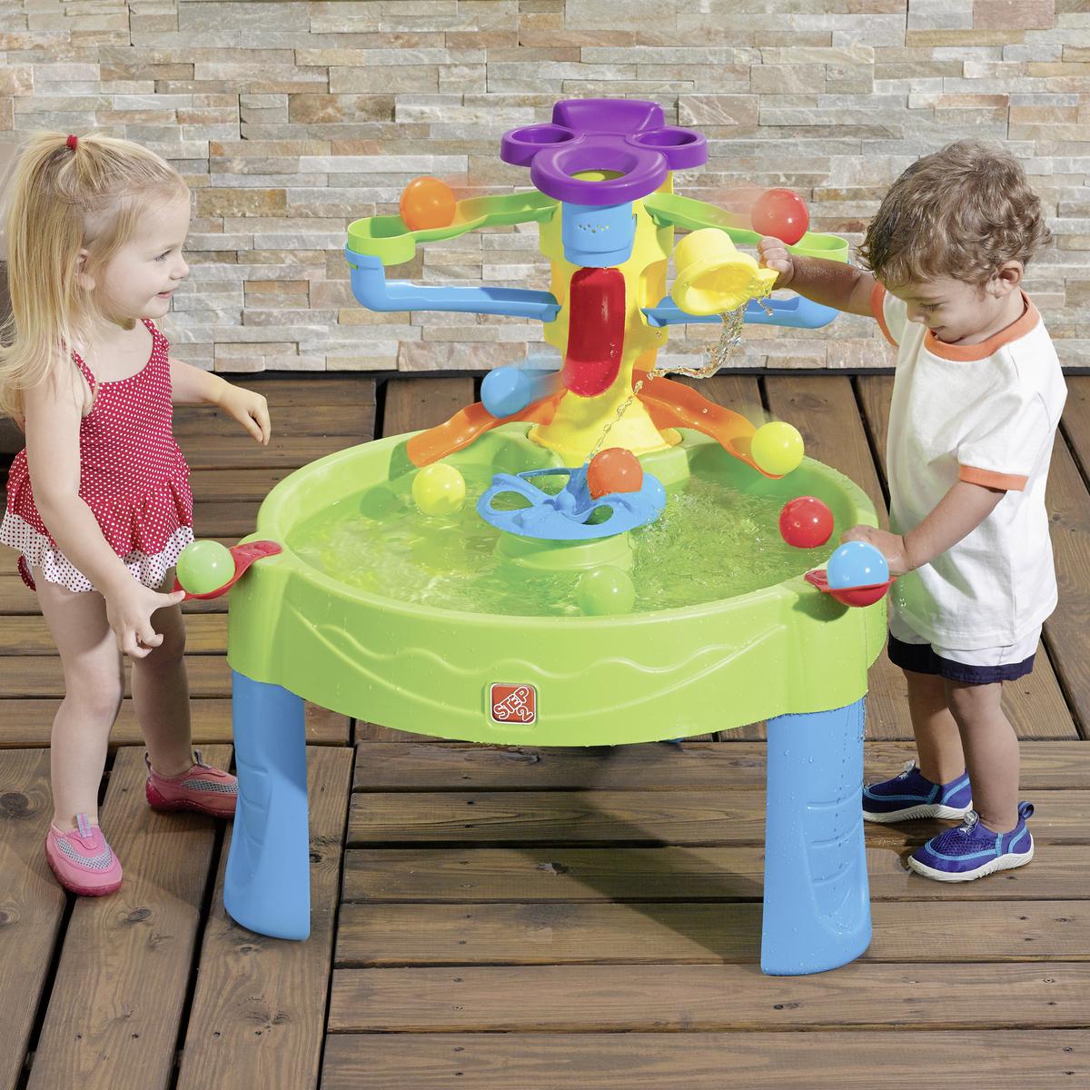 Sand- und Wassertisch Busy Ball DxH 80x,70,8 cm Bunt - Multicolor, MODERN, Kunststoff (80/70,8/80cm) - Ambia Garden