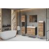 Badezimmer Malo-Matera5-Teilig Kastanieeiche/Anthrazitb:120cm - Kastanieneichefarben/Anthrazit, LIFESTYLE, Keramik/Holzwerkstoff (120/132,8/30,2cm) - P & B