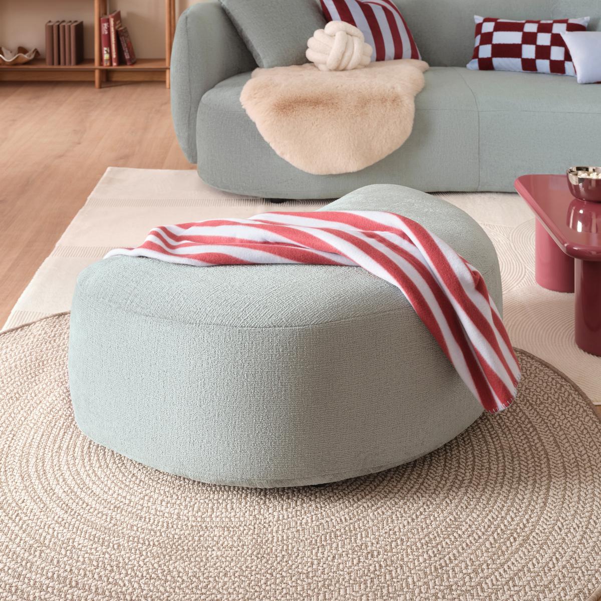 FLEECOVÁ DEKA MALTE - bordeaux/pastelově modrá, Konvenční, textil (130/170cm) - Mömax