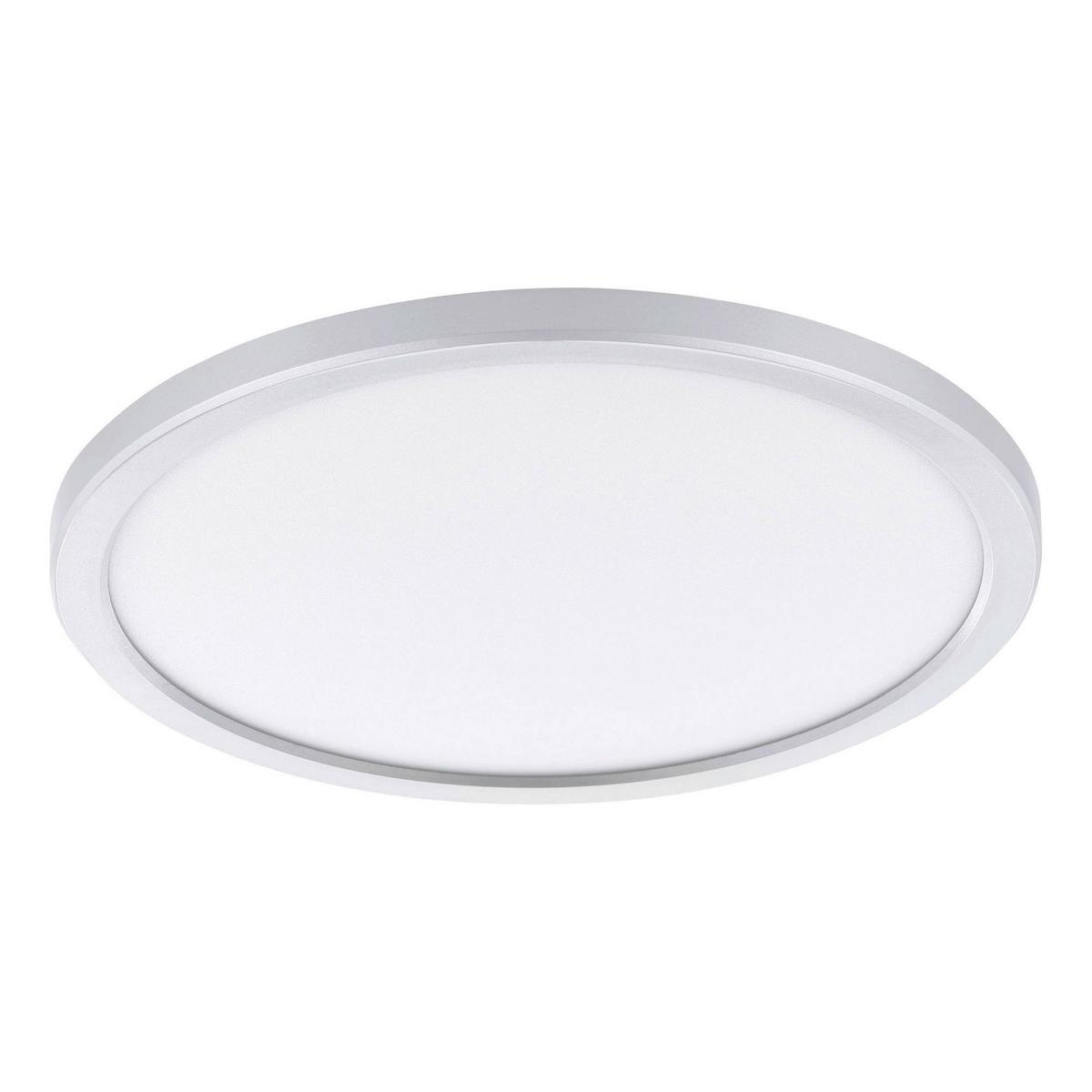 LED-Deckenleuchte 75797_campaspero 2 - Silberfarben/Weiß, KONVENTIONELL, Kunststoff (29,5/2,5cm) - Eglo