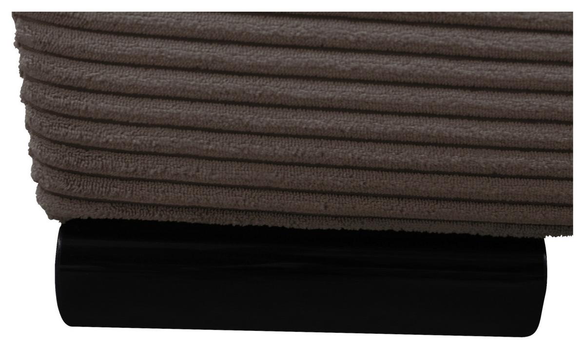 Schlafsofa Mit Bettkasten Yellow B: 154 Cm Cord Braun - Schwarz/Braun, Design, Textil (154/93/85cm) - MID.YOU