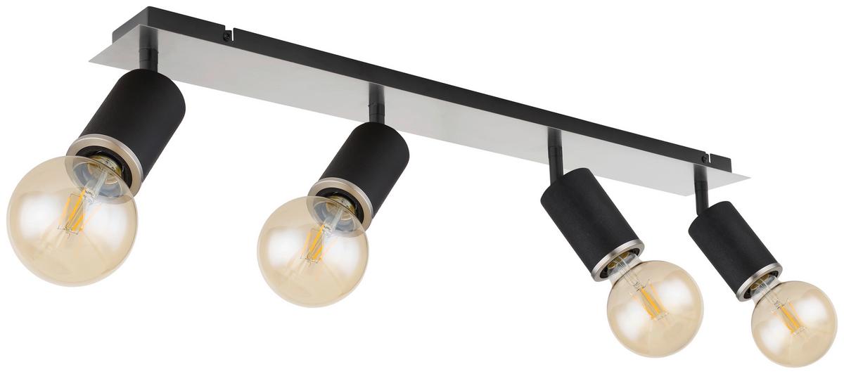 Strahler 54032-4b 4-flammig Verstellbar L: 80 Cm - Schwarz, Basics, Holz/Metall (80/10/18cm) - Globo