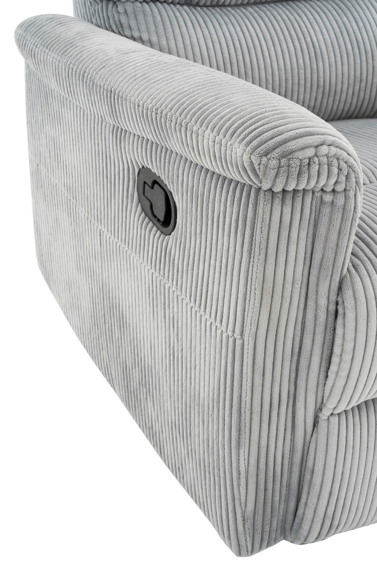 Relaxsessel Xeno Hellgrau B: 78 Cm - Hellgrau/Schwarz, Design, Textil/Metall (78/108/89cm) - Livetastic