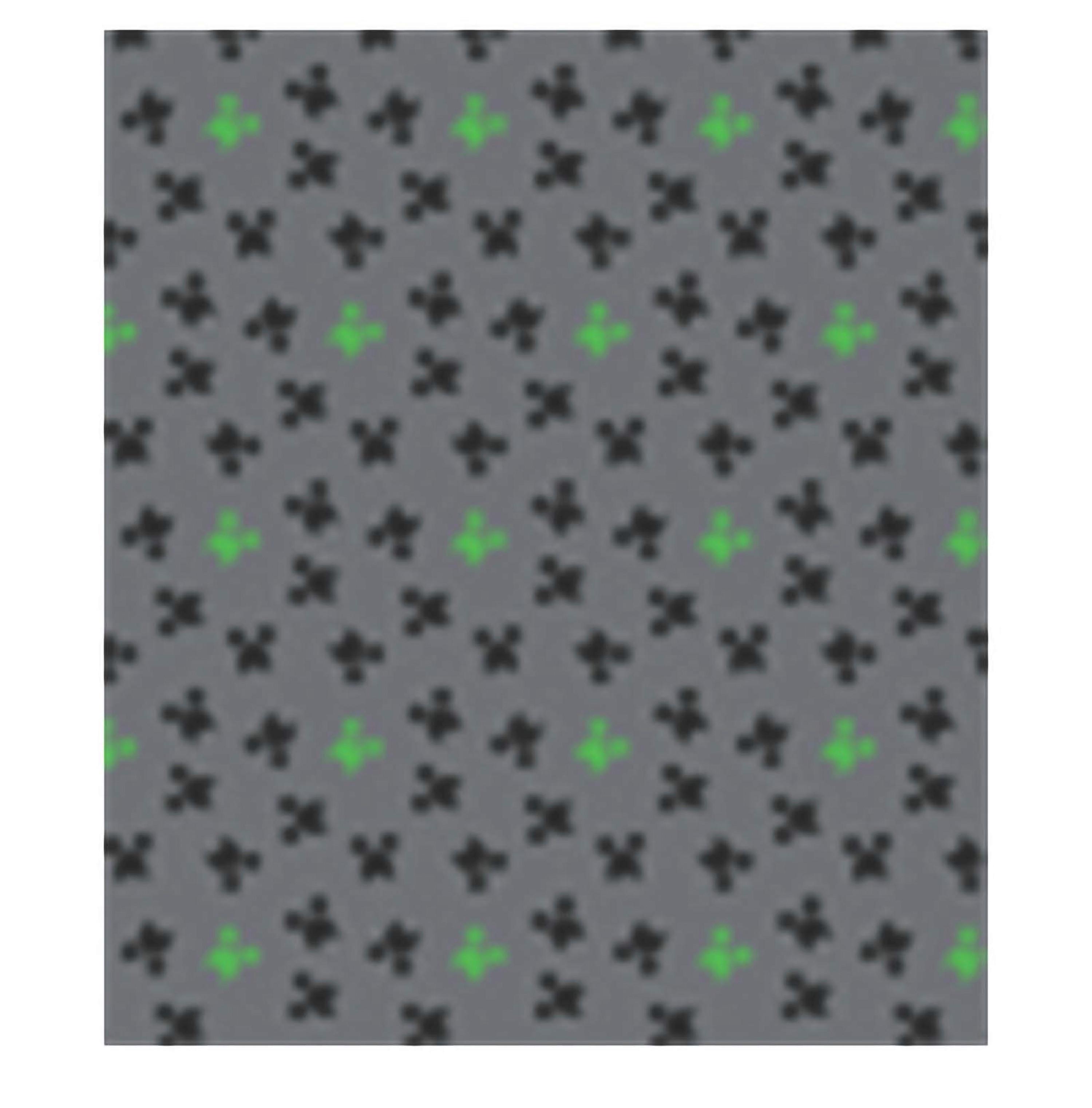 Kuscheldecke Dunkelgrau, B/L: 130x150cm - Dunkelgrau, Trend, Textil (130/150cm) - Minecraft