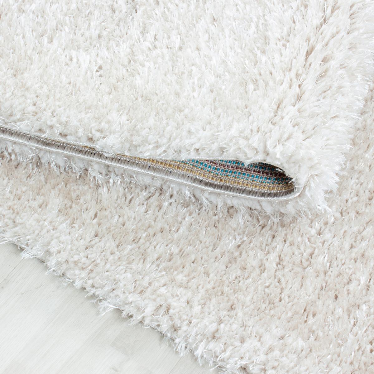 Hochflor Teppich Naturfarben Naturfaser Brilliant Ø 120 cm - Naturfarben, Basics, Textil (120cm)