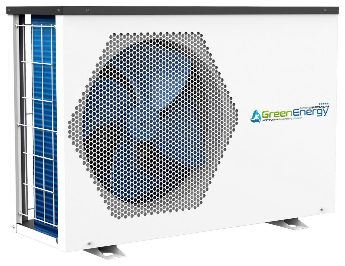 Wärmepumpe Pool Green Energy12 12,4 Kw für 60 M³ Pools - Weiß, MODERN, Kunststoff/Metall (94/38/67cm)