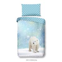 Bettwäsche Icebear Blau Hellblau 140x200 Cm - Blau/Hellblau, Trend, Textil (140/200cm)