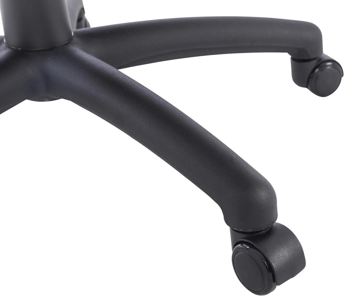 Chefsessel Bernie + Armstützen Grau Bis 140 Kg - Schwarz/Grau, MODERN, Kunststoff/Textil (66/116-124/71.5cm) - MID.YOU