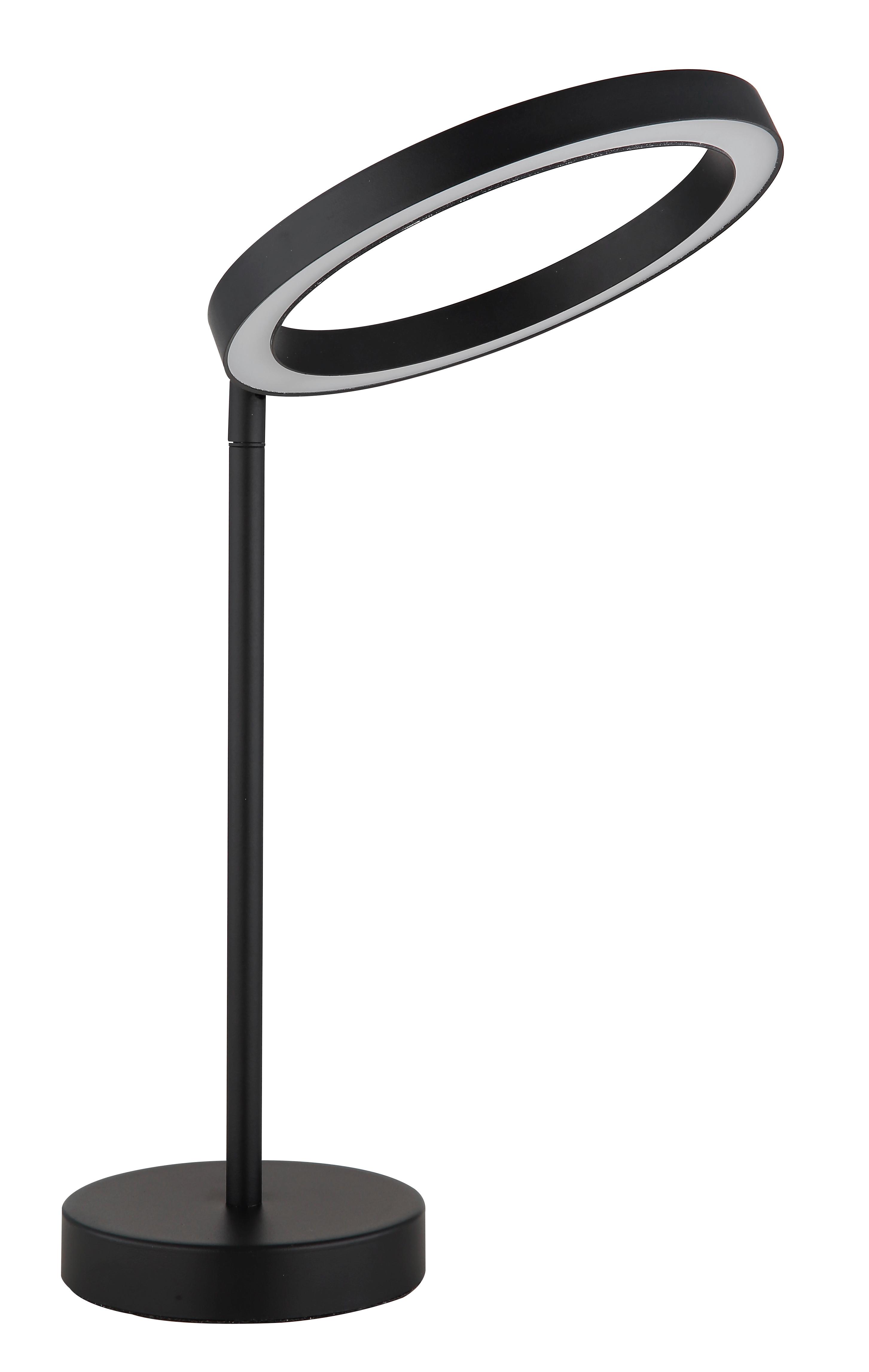 LED-Tischleuchte 67188t - Opal/Schwarz, Design, Kunststoff/Metall (27,6/20/32,8cm) - Globo