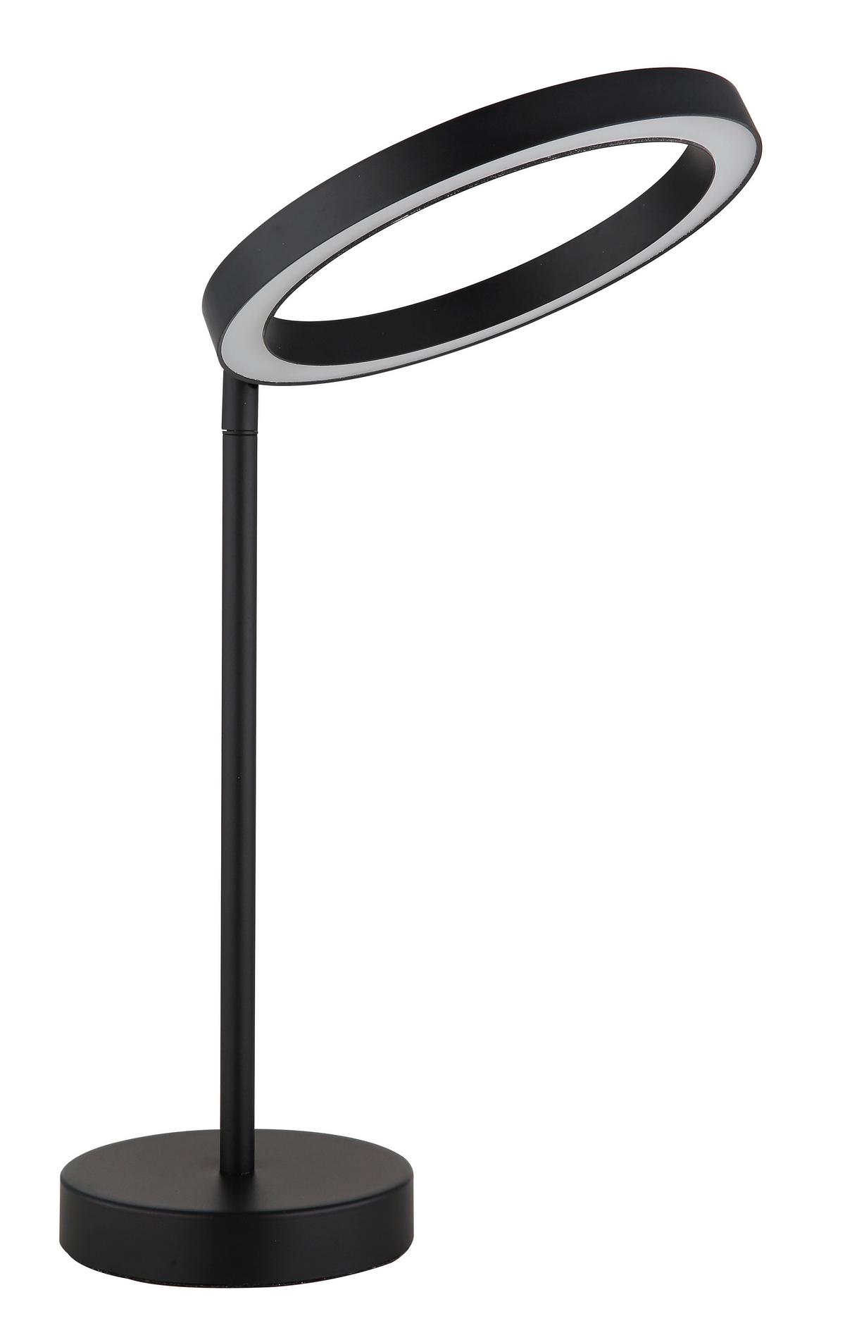 LED-Tischleuchte 67188t - Opal/Schwarz, Design, Kunststoff/Metall (27,6/20/32,8cm) - Globo