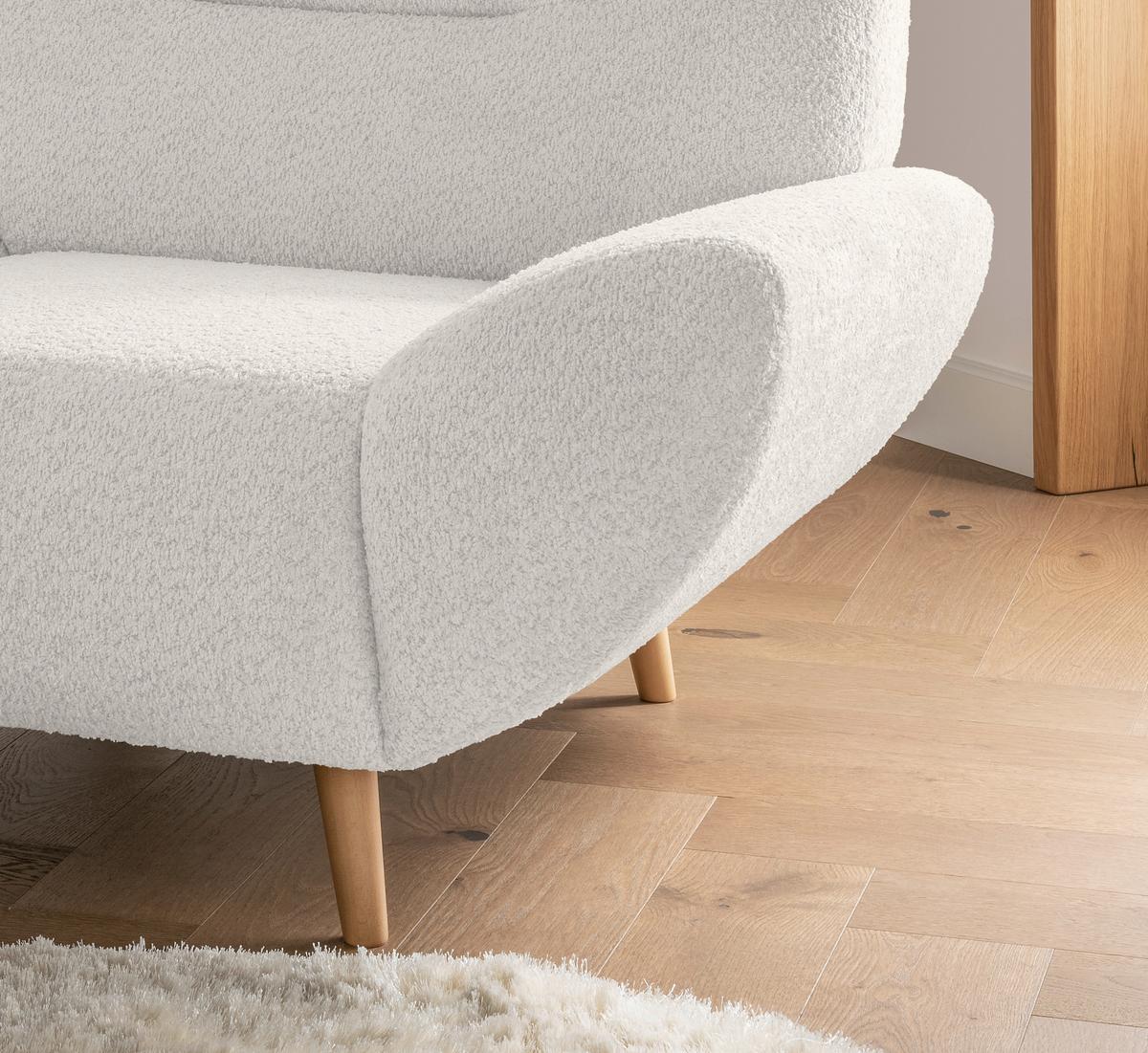 Sessel Frago, Weiß B: 111 Cm - Wildeiche/Weiß, KONVENTIONELL, Textil (111/81/90cm) - MID.YOU