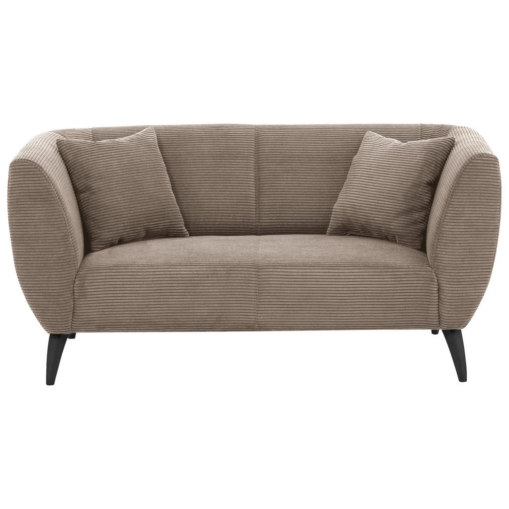 2-Sitzer-Sofa Colori Graubraun Rücken echt