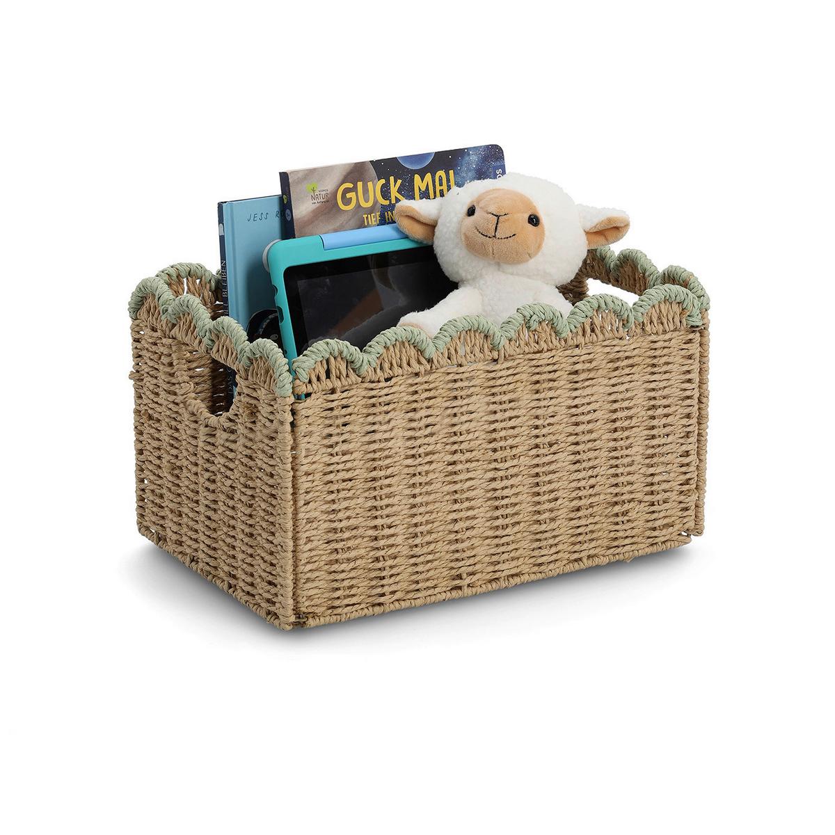 KORBSET Papier, BxHxT: ca. 40x30x30 cm - Naturfarben, Basics, Papier (40/30/30cm) - Zeller Present