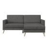 Ecksofa Carini - Eichefarben/Anthrazit, Basics, Textil (222/152cm)