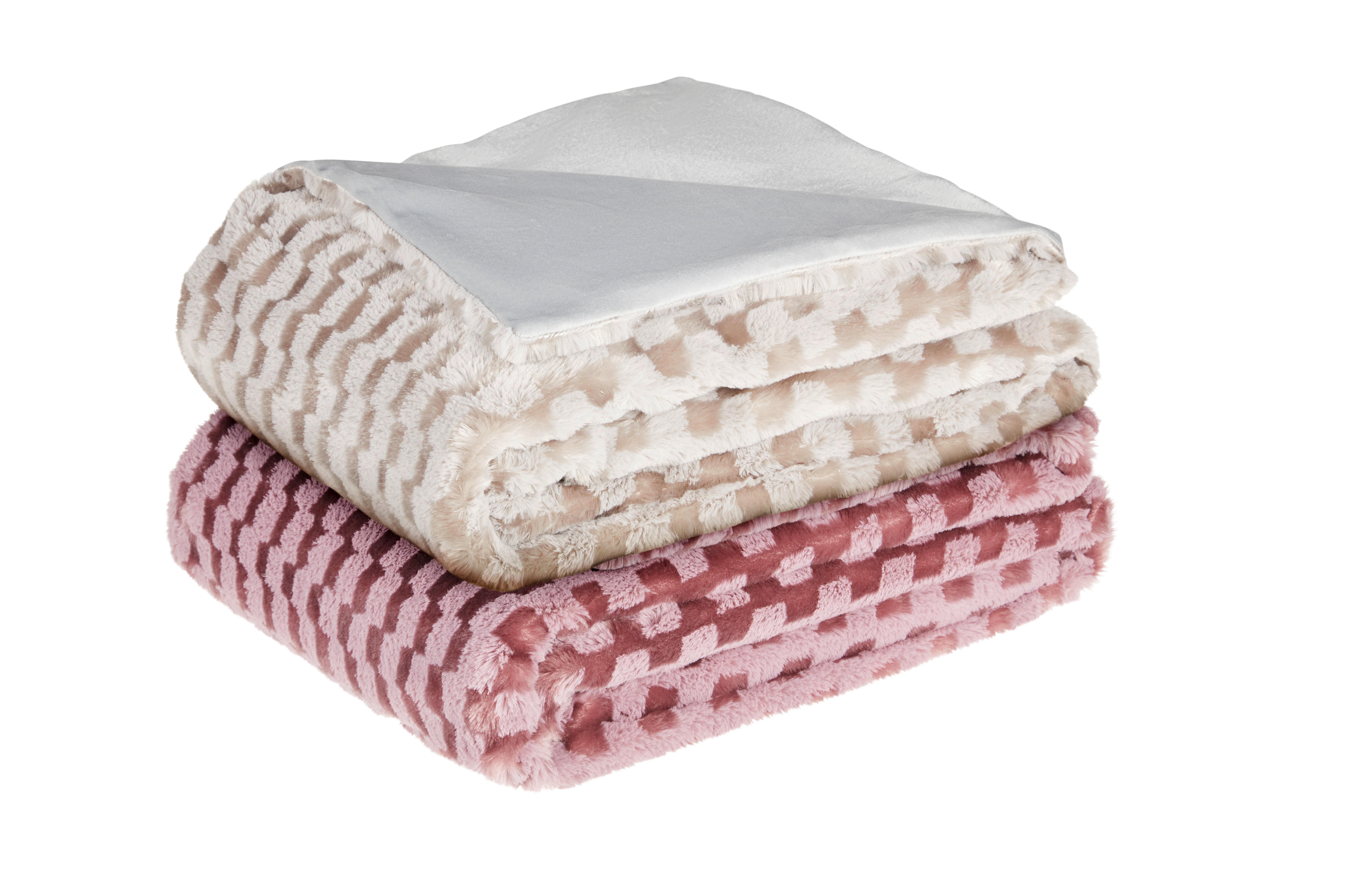 Felldecke Toronto - Silberfarben, MODERN, Textil (150/200cm) - Luca Bessoni