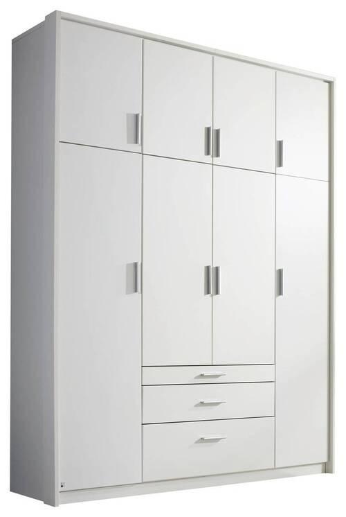 Achttüriger Kleiderschrank in Weiß