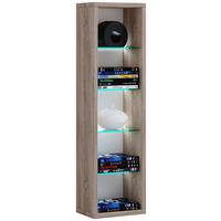 WANDREGAL Rasito Sonoma Eiche Dekor - Sonoma Eiche, Design, Glas/Holzwerkstoff (21/77/14cm) - MID.YOU