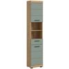 Hochschrank Scout Salbeigrün B: 37 cm - Salbeigrün/Schwarz, MODERN, Holzwerkstoff (37/191/31cm) - MID.YOU