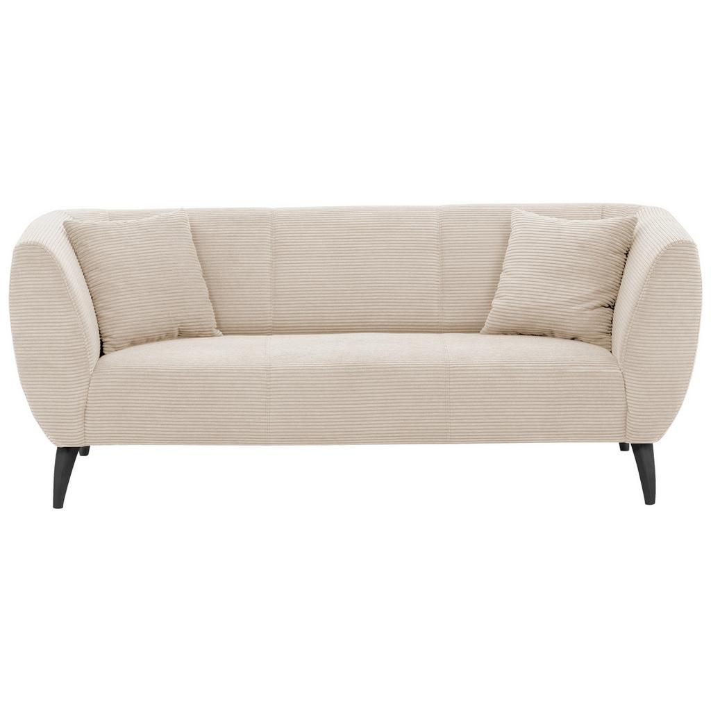 3-Sitzer-Sofa Colori Beige Rücken echt B: 208 cm