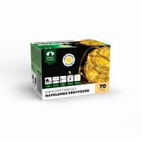Fényfüzér Napelemes - sötétsárga/fekete, Basics, műanyag