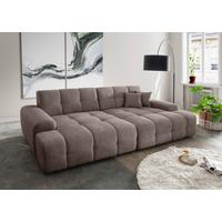 Bigsofa Bosco, Taupe B: 304 cm - Taupe/Schwarz, MODERN, Textil (304/87/155cm) - Livetastic