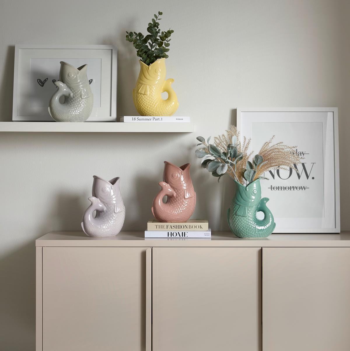 VÁZA MIKEE - ružová, keramika (19,5/23,5/10,5cm) - Mömax