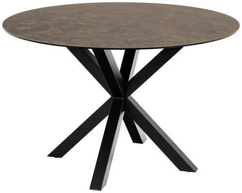 Esstisch Heaven 119x75,5cm Schwarz/braun - Schwarz/Braun, Trend, Keramik/Metall (119/75,5cm) - MID.YOU