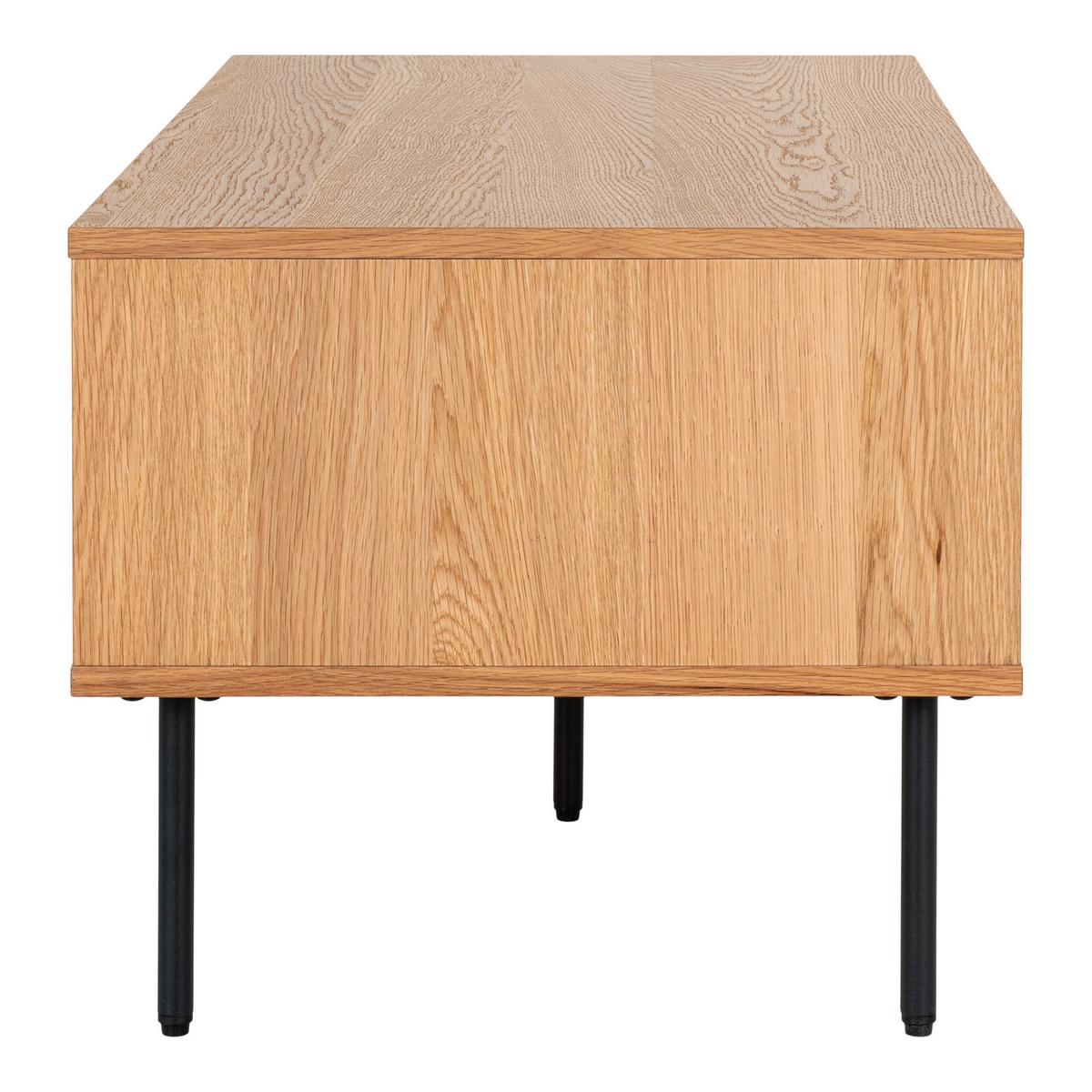 Couchtisch Kyoto Eichefarben B: 100cm - Eichefarben/Schwarz, Design, Holz/Holzwerkstoff (100/50/45cm) - MID.YOU