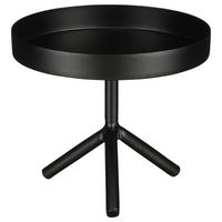 DEKORAČNÍ PODNOS LUXI - černá, Moderní, kov (19/16,5cm) - Modern Living