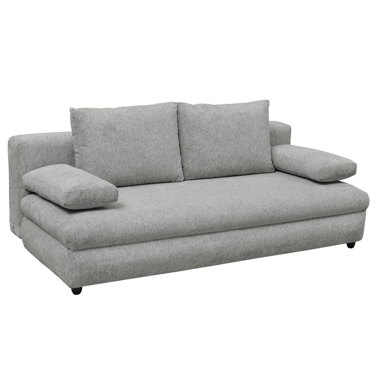 Schlafsofa Oslo Hellgrau, Lf: 200x140 Cm - Hellgrau, Trend, Holz/Kunststoff (205/72/100cm)