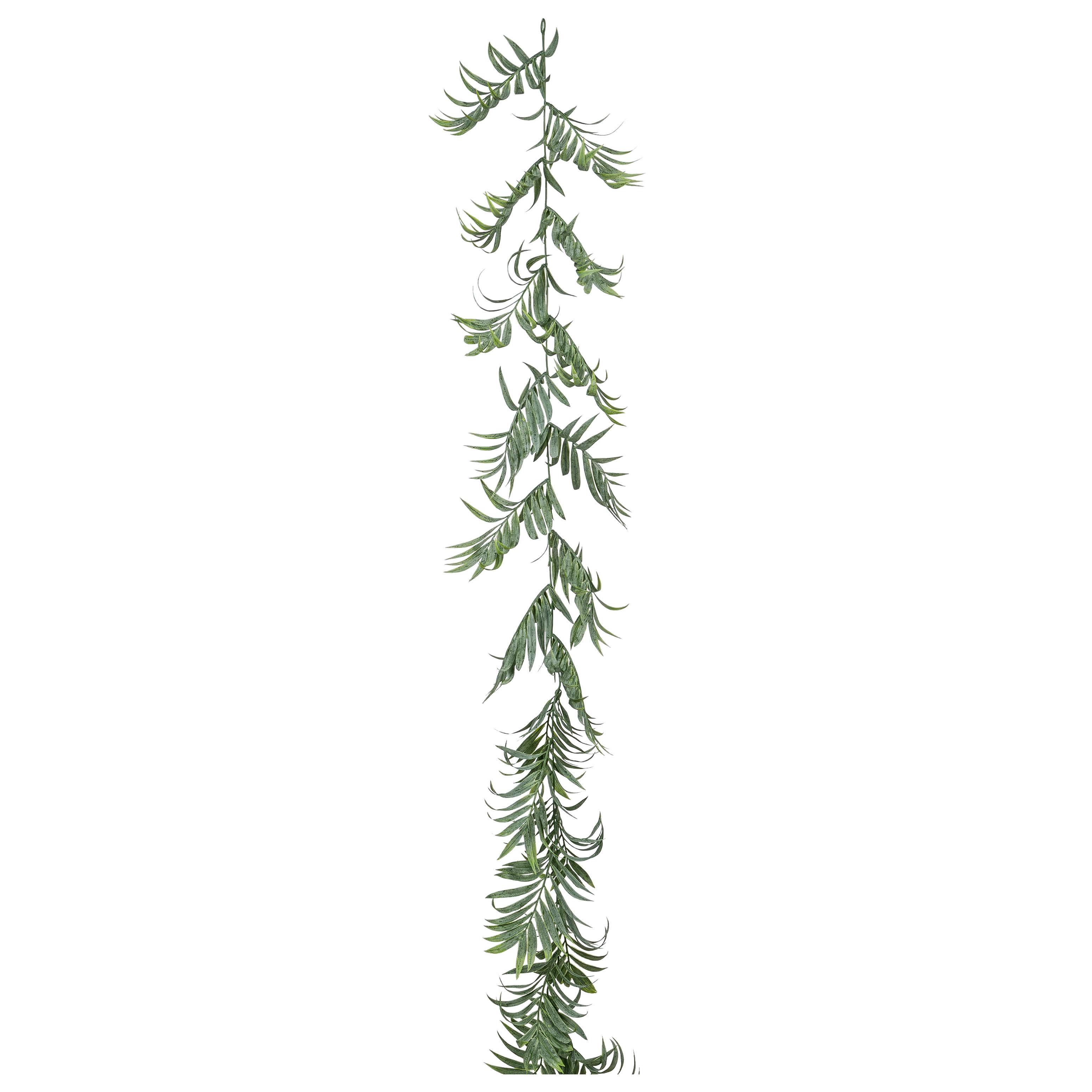 Umělá rostlina FARNGIRLANDE, D: 180 cm - šedá/zelená, Konvenční, plast (182cm) - Mömax
