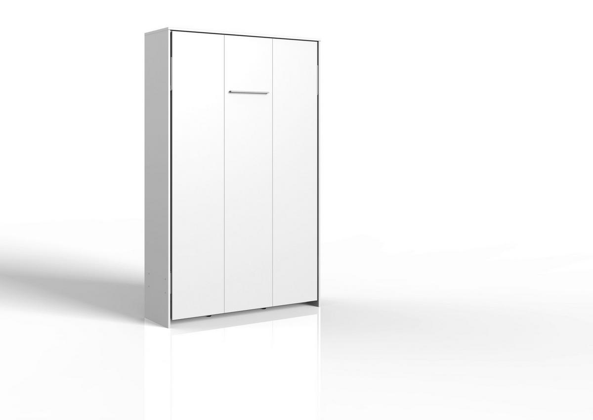 Vyklápěcí postel JUIST vertikální 140X200cm - bílá, Moderní, kompozitní dřevo (140/200cm)