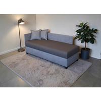 Kárpitozott Heverő Bergen New *TOP ÁR* - fekete/szürke, Konventionell, textil (204/84/75cm)
