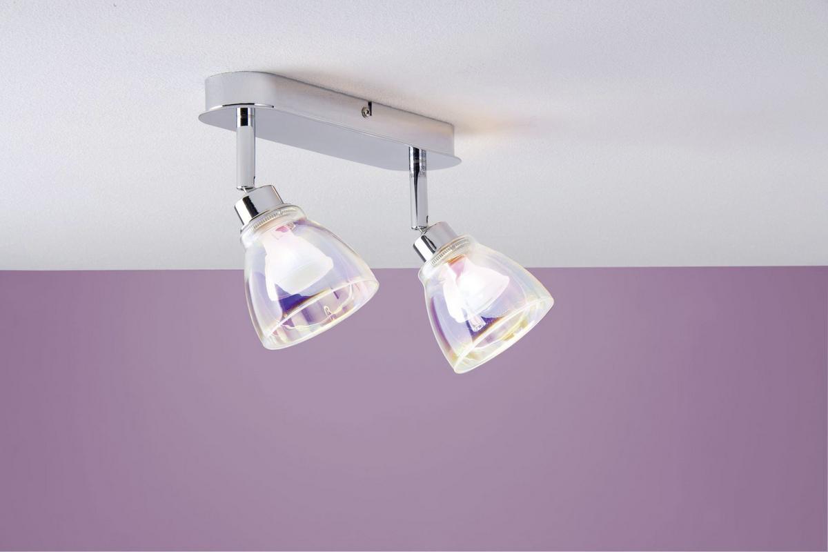 Schienensystem Urail Leuchtenschirm 60011 Deco Sy. - Multicolor, Design, Glas (8cm) - Paulmann